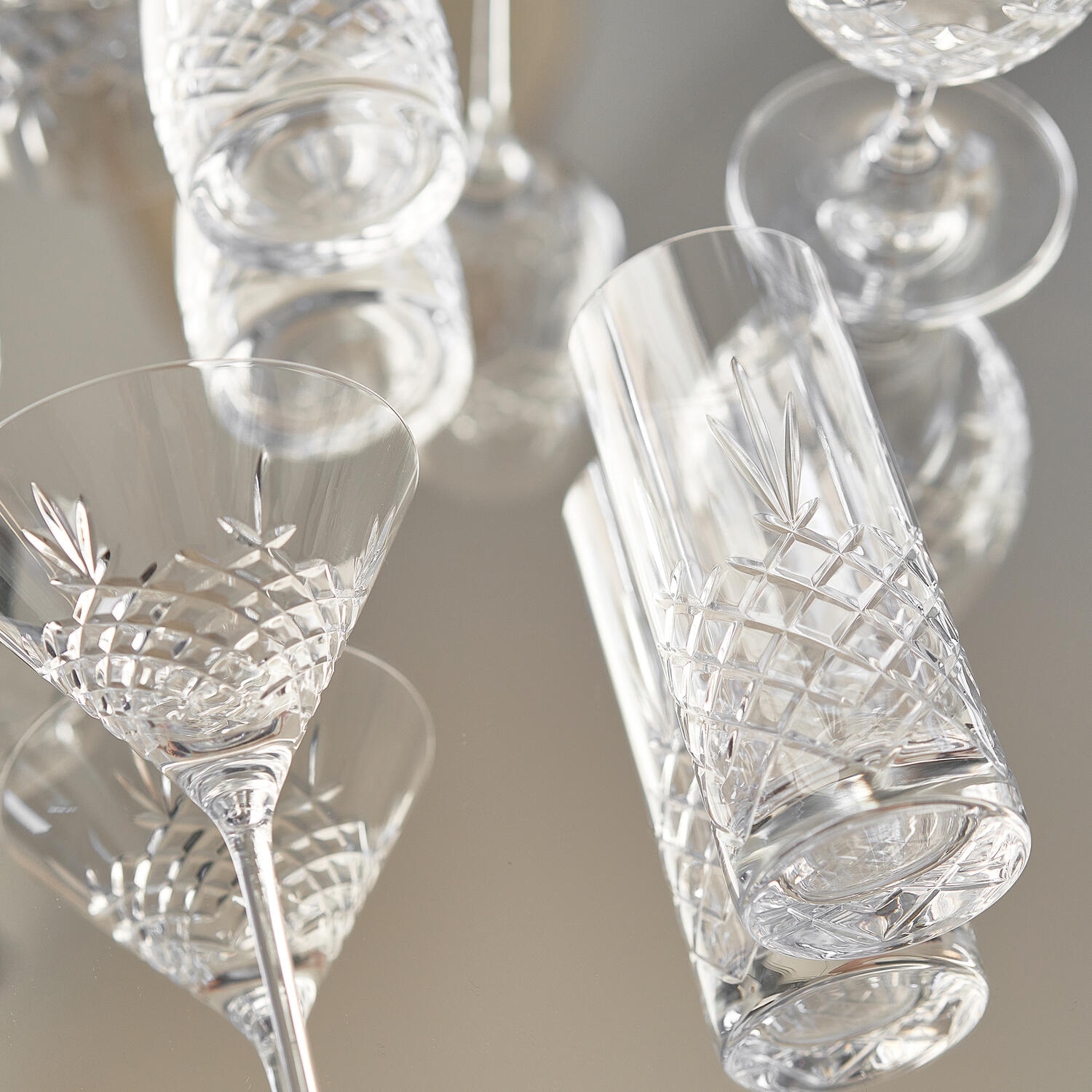 Frederik Bagger Crispy Highball Glass 2 Pcs - Highball Glasses & Longdrink Glasses Crystal Glass Clear - 10311