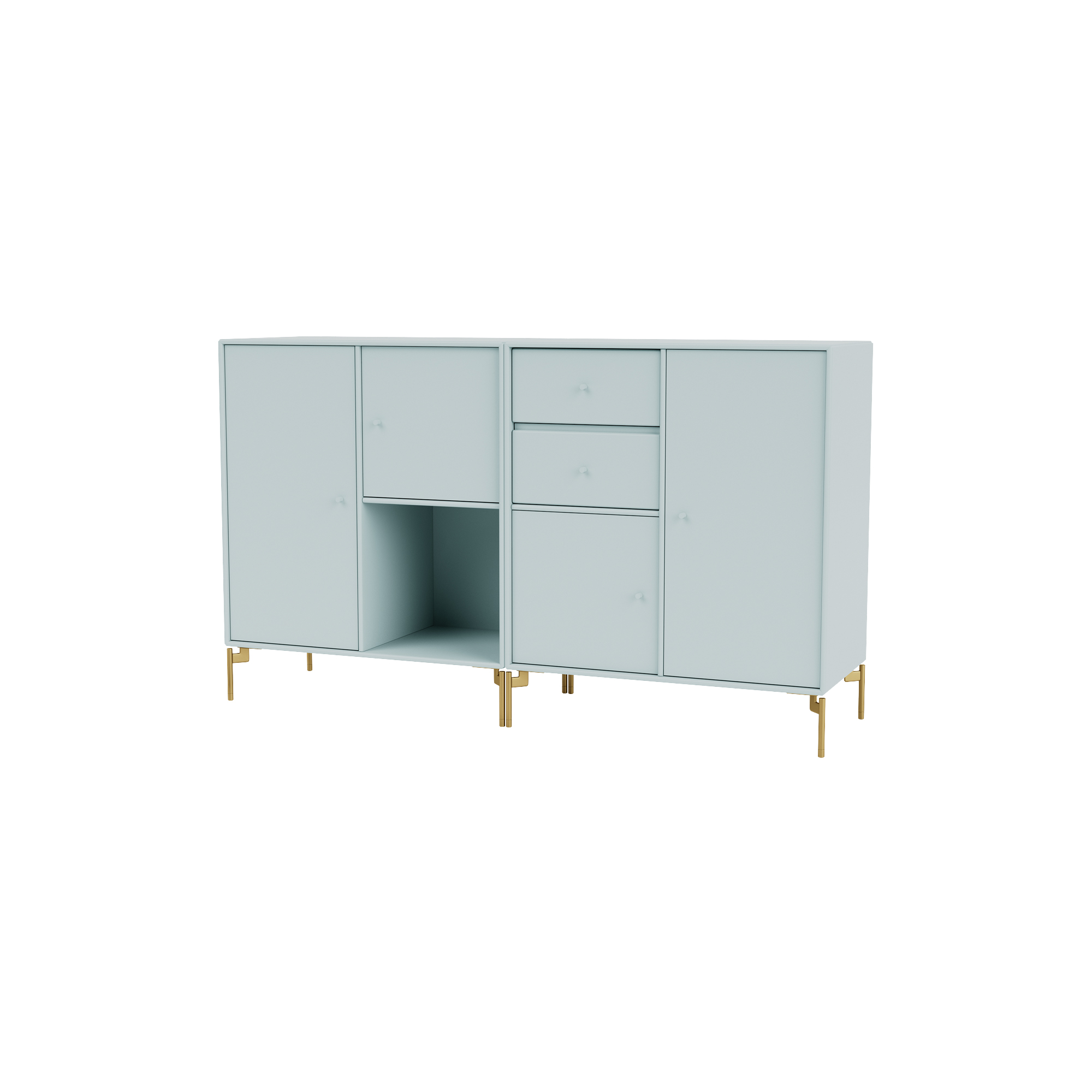 Couple Sideboard With Brass Legs, 148 Flint